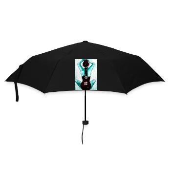 Rock n Roll - Regenschirm (klein) - Schwarz - Vorne