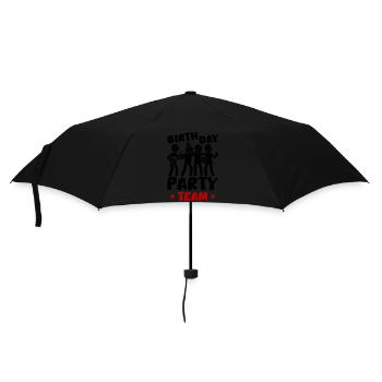 Birthday Party Team - Umbrella (small) - black - Front