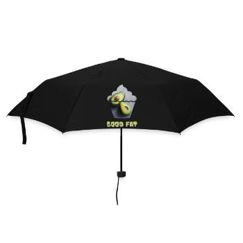 Avocado Print with Whimsical Cupcake Motif - Umbrella (small) - black - Front