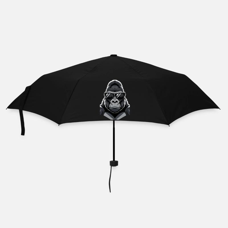 Cool Gorilla Sunglasses Design - Umbrella (small) - black