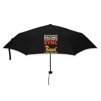 Drachenbootrennen Teamgeist - Regenschirm (klein) - Schwarz - Vorne