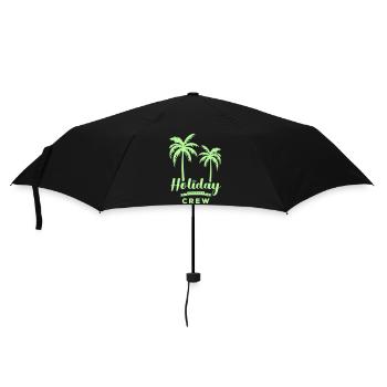 HolidayUrlaub Crew - Regenschirm (klein) - Schwarz - Vorne