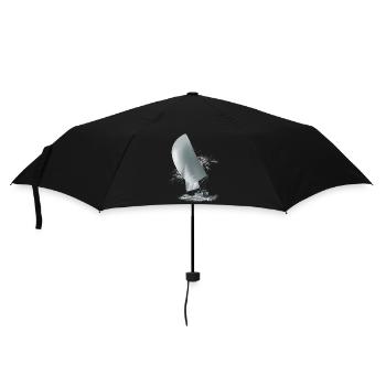 Segelboot - Regenschirm (klein) - Schwarz - Vorne