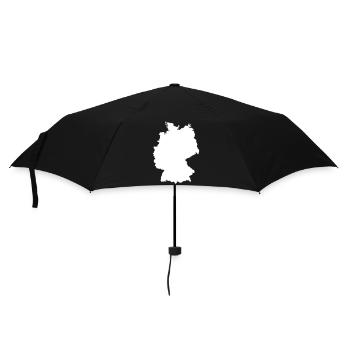 Germany Map Silhouette Contour - Umbrella (small) - black - Front