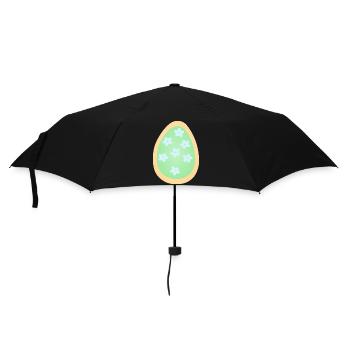 Motif d’œufs floraux pastel - Parapluie standard - noir - Devant