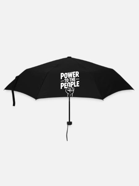 Macht für das Volk - Regenschirm (klein) - Schwarz
