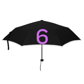 6 - Regenschirm (klein) - Schwarz - Vorne