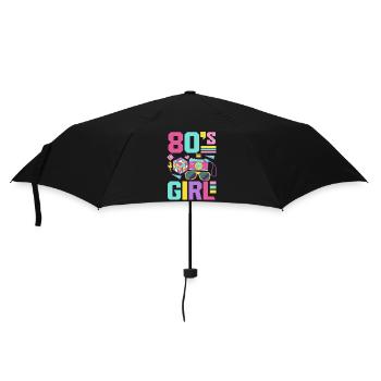 Retour rétro au design vintage des années 80 - Parapluie standard - noir - Devant