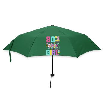Retro Back to the 80s Vintage Design - Umbrella (small) - bottlegreen - Front