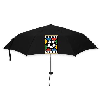 Fußball-Retro-Abzeichen - Regenschirm (klein) - Schwarz - Vorne