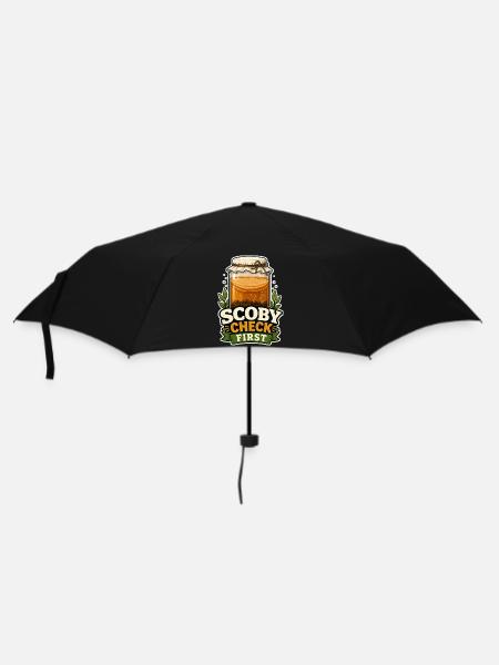 SCOBY CHECK FIRST - Regenschirm (klein) - Schwarz