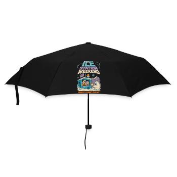 Eisstation Wochenende Winter Humor - Parapluie standard - noir - Devant