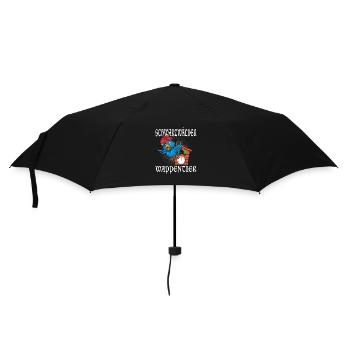 Schwarzwälder Wappentier - Regenschirm (klein) - Schwarz - Vorne