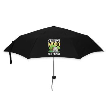 Current Mood Not Skinny Nilpfed für eine Nilpferd - Regenschirm (klein) - Schwarz - Vorne