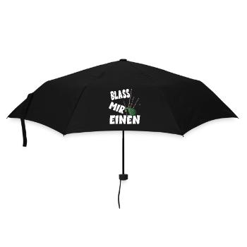 Dudelsackmusik Dudelsack Spruch - Regenschirm (klein) - Schwarz - Vorne