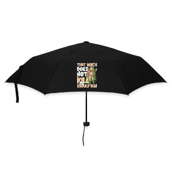Cool Wikinger Frau Wikinger Spruch - Regenschirm (klein) - Schwarz - Vorne