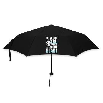 Let Me Help You Straighten Your Blade - Regenschirm (klein) - Schwarz - Vorne