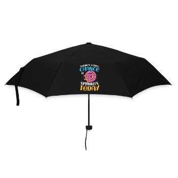 There's A 100% Chance Of Sprinkles Today - Regenschirm (klein) - Schwarz - Vorne