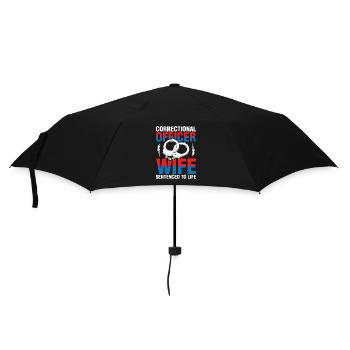 Correction Officer Wife für einen - Regenschirm (klein) - Schwarz - Vorne