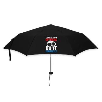 Correction Officer Do It Correctly - Regenschirm (klein) - Schwarz - Vorne