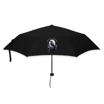 Gothik Okkult Rabe Gotik Schwarze Szene Wicca - Regenschirm (klein) - Schwarz - Vorne