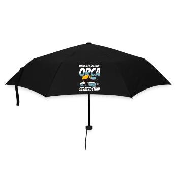What A Perfectly Orca Strated Strip - Regenschirm (klein) - Schwarz - Vorne