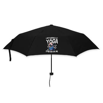 I Like Working Out But Yoga Is A Stretch For Me - Regenschirm (klein) - Schwarz - Vorne