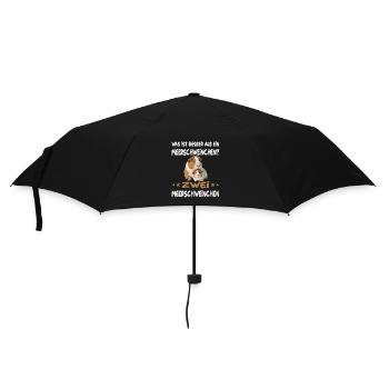 Was ist besser als ein Meerschweinchen - Regenschirm (klein) - Schwarz - Vorne