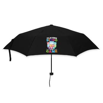 Playing Bingo Is My Game für einen Bingo Spieler - Regenschirm (klein) - Schwarz - Vorne