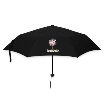 Baumwolle Schafe für einen Schafliebhaber - Regenschirm (klein) - Schwarz - Vorne
