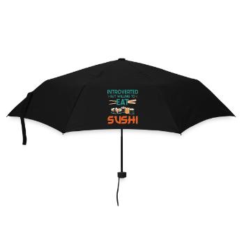 Sushi Lover Introverted But Willing To Eat Sushi - Umbrella (small) - black - Front