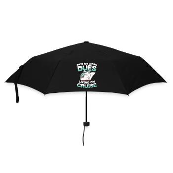 Rente Ruhestand Living on Cruise für einen - Regenschirm (klein) - Schwarz - Vorne