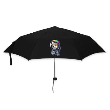 Astronaut Corgi Dog Adventure Fun - Umbrella (small) - black - Front
