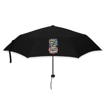Ich Bin Nicht Vergesslich, Ich Hatte Nur Zu Viele - Regenschirm (klein) - Schwarz - Vorne