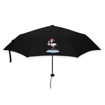 Cigogne de Noël avec naissance bébé Noël Joie - Parapluie standard - noir - Devant