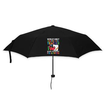 World's Best Homeschool Teacher - Raising - Umbrella (small) - black - Front
