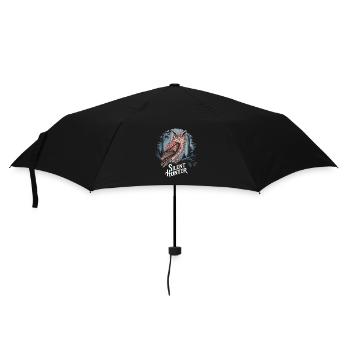 Eule Silent Hunter Nacht für einen Eulen Fan - Regenschirm (klein) - Schwarz - Vorne