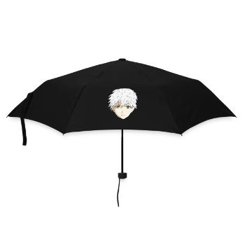 Anime Boy - Regenschirm (klein) - Schwarz - Vorne