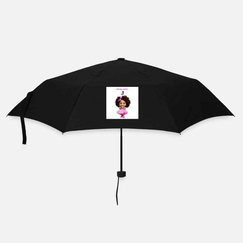 ich bin schon 3 t-shirt kinder - Regenschirm (klein) - Schwarz
