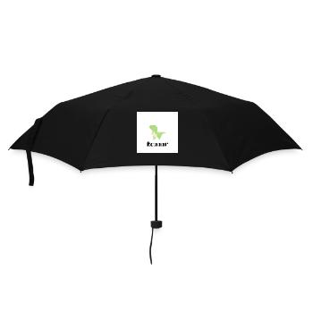 Süßer brüllender Dino - Regenschirm (klein) - Schwarz - Vorne