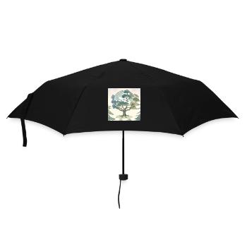 Terre Mère : L’Arbre de l’Éternité - Parapluie standard - noir - Devant