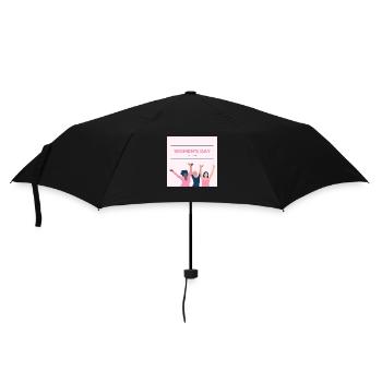 Women‘s day - Regenschirm (klein) - Schwarz - Vorne