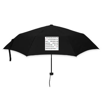 I AM THE CEO OF MY LIFE - Regenschirm (klein) - Schwarz - Vorne