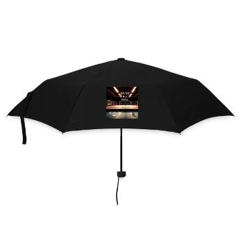 Motivation Geschenkidee - Regenschirm (klein) - Schwarz - Vorne
