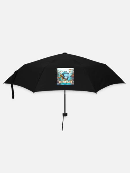 Cautious Fish - Umbrella (small) - black