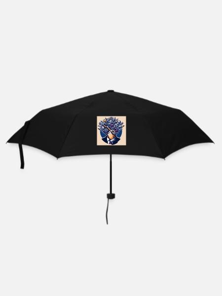 Kunst Fantasie - Regenschirm (klein) - Schwarz
