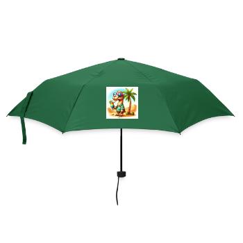 Chameau en vacances - Parapluie standard - vert bouteille - Devant