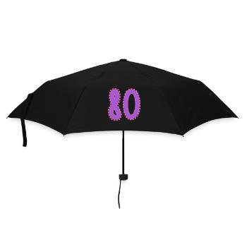 80. 80 YEARS. 80th ANNIVERSARY. 80 YEARS ANNIVERSARY. - Umbrella (small) - black - Front