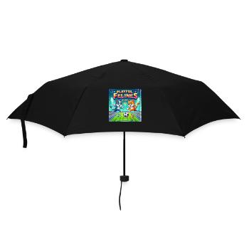 Soccer Cats 001 - Umbrella (small) - black - Front