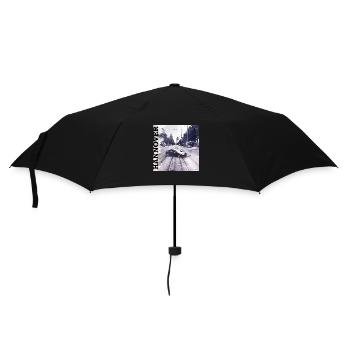 HANNOVER - Auto auf Schiene in „schwarz“ - Regenschirm (klein) - Schwarz - Vorne